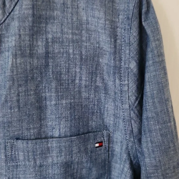 Tommy Hilfiger Blue Long Sleeve Shir sz XL - Picture 5 of 11